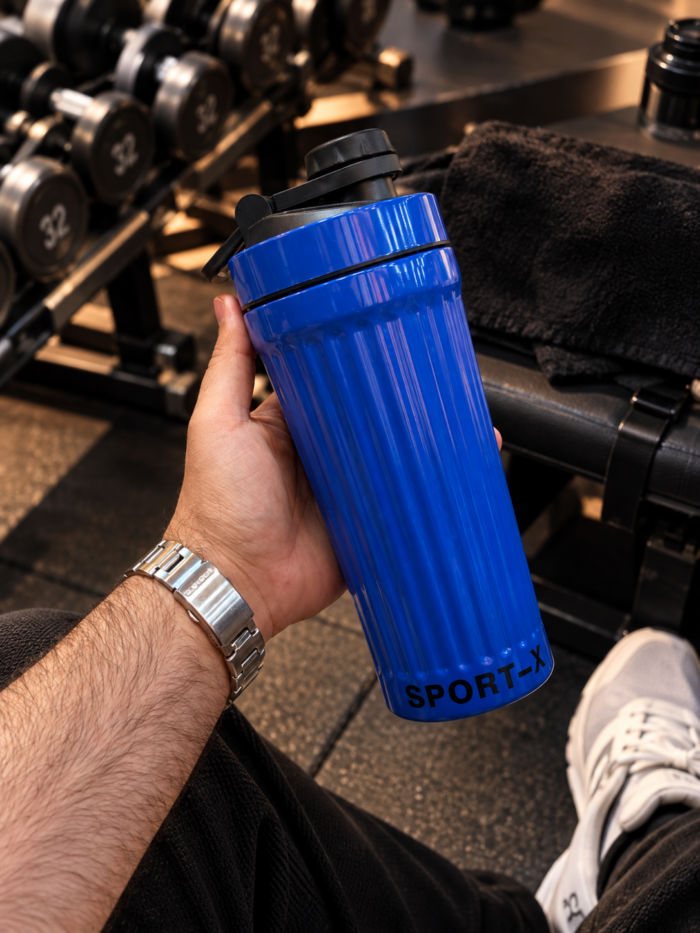 تصویر 1 شیکر استیل یکپارچه Sport-X؛ نمای محصول و جزئیات قابل مشاهده